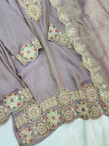 1476 Pakistani Party Wear - Taupe