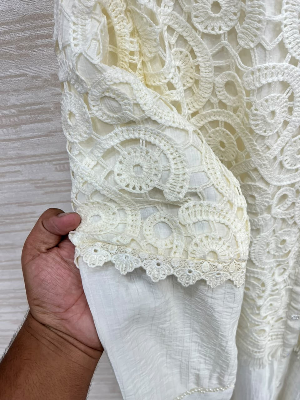 1496 Korean Crochet Coordset - Ivory