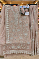 1469 Pakistani Unstitched Party Wear - Nude Peach