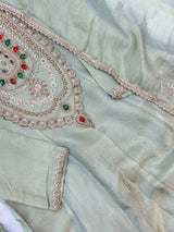 1463 Pakistani Party Wear - Pista Green