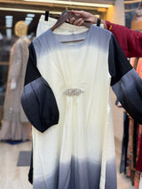 236 korean ombre cord sets - grey black