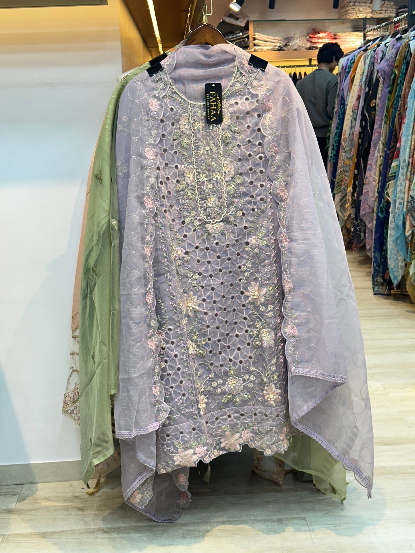 168 heavy party wear unstitched