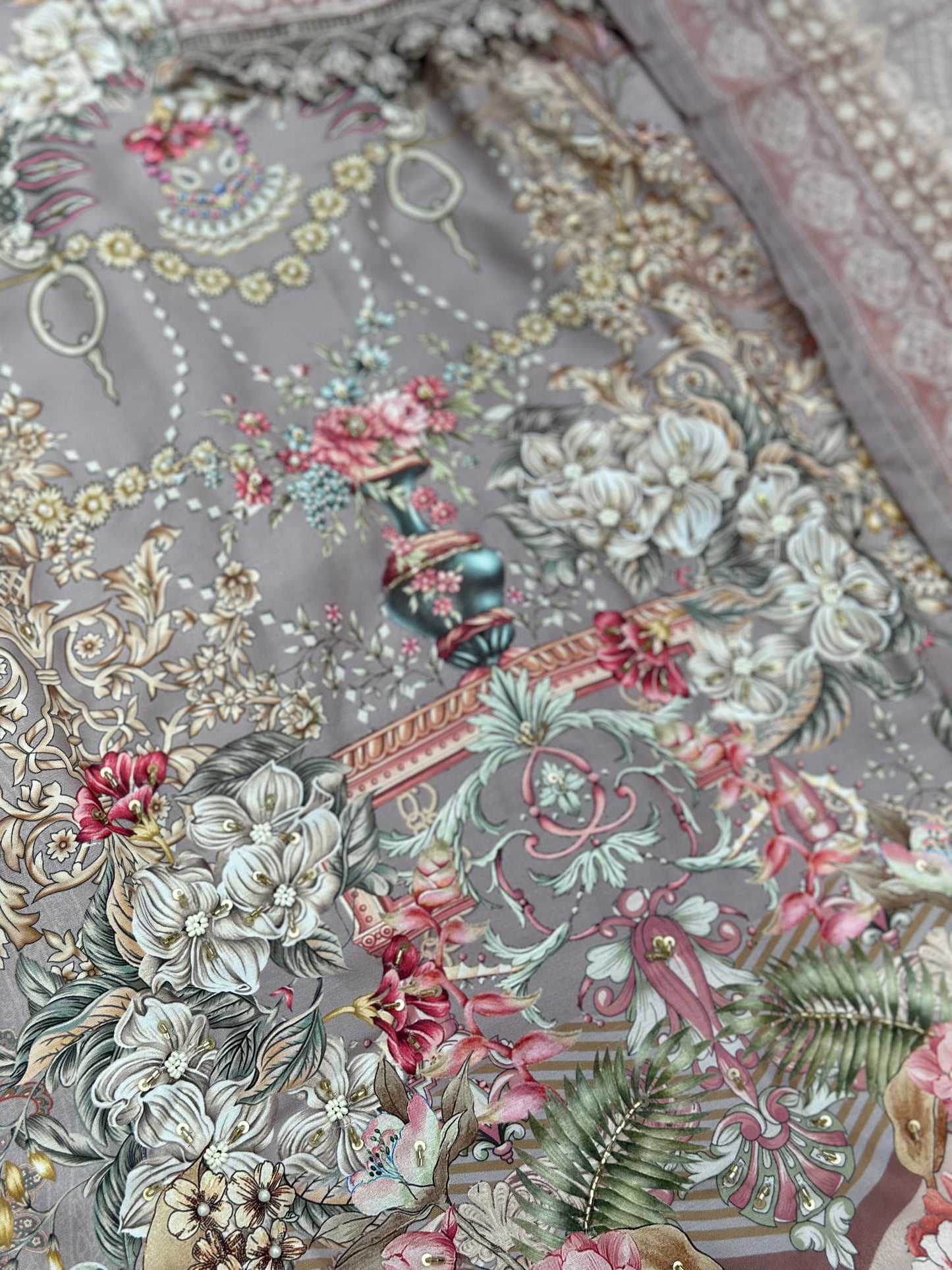 638 Muslin 3pc Pakistani Cordset