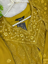 1464 Pakistani Party Wear - Mustard Yellow