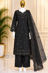 1475 Pakistani Party Wear -  Black