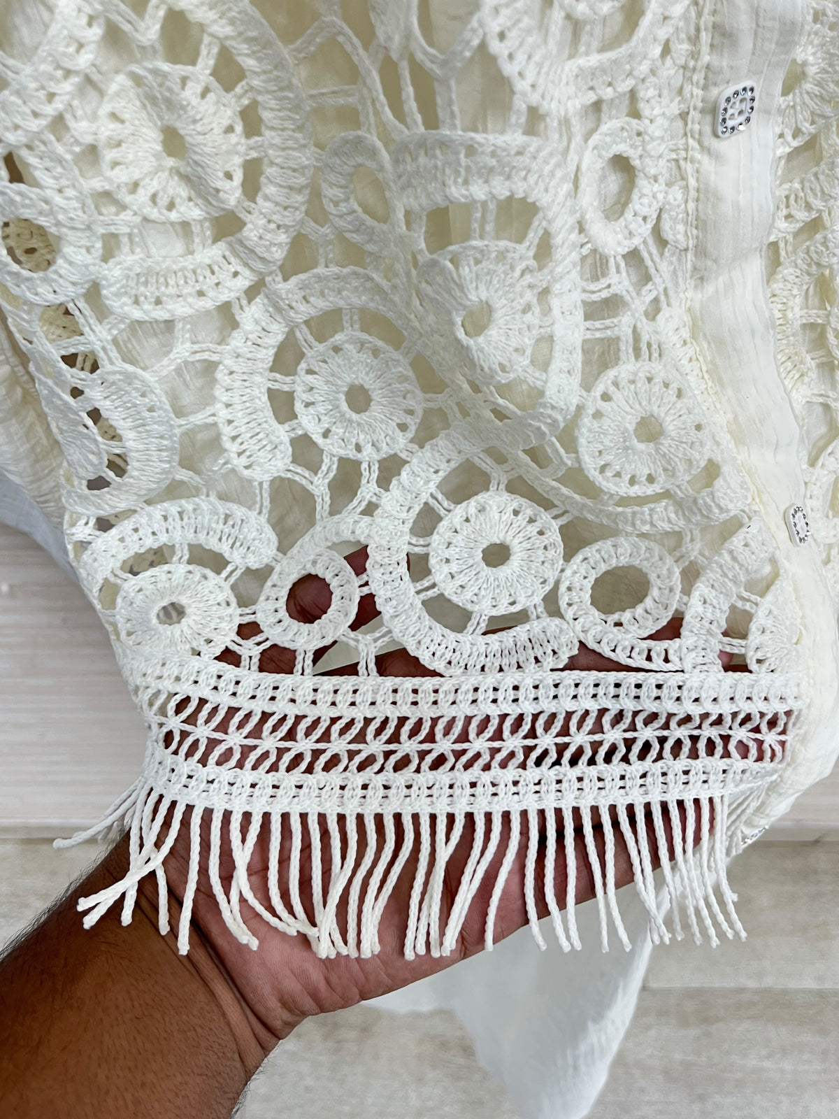 1496 Korean Crochet Coordset - Ivory