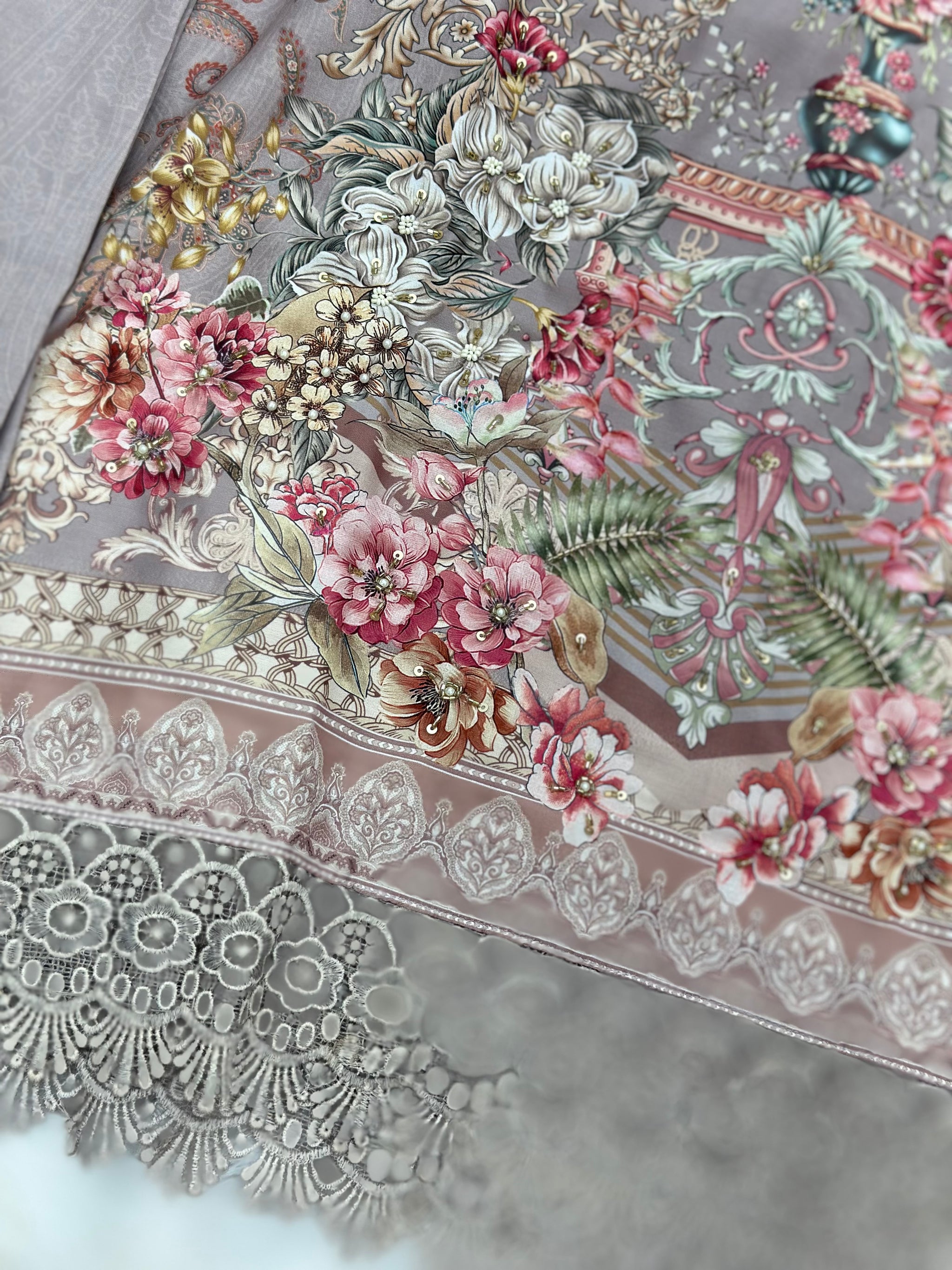 638 Muslin 3pc Pakistani Cordset