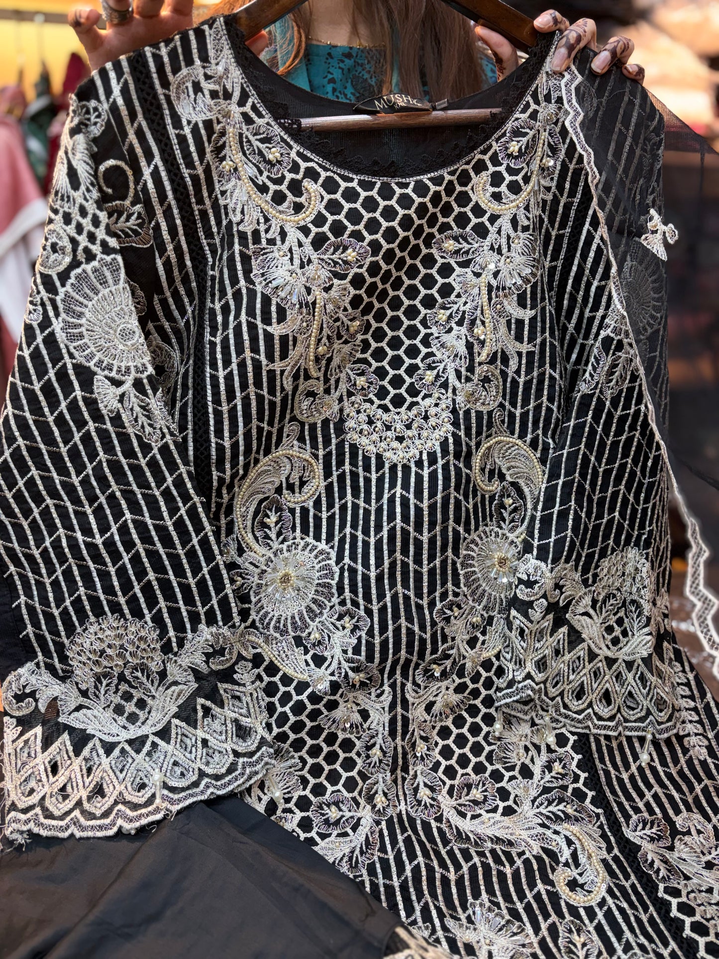 269  Mushk party wear - Black