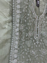 1469 Pakistani Unstitched Party Wear - Mint Green
