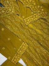 1464 Pakistani Party Wear - Mustard Yellow