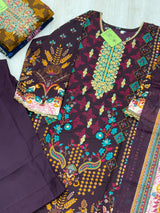 249 embroidered cotton suit