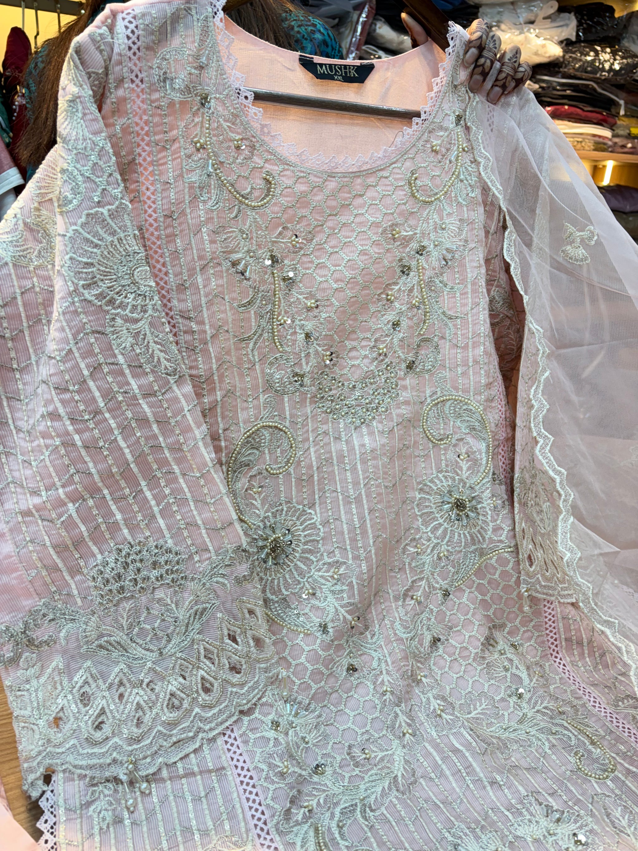 269  Mushk party wear - Blue