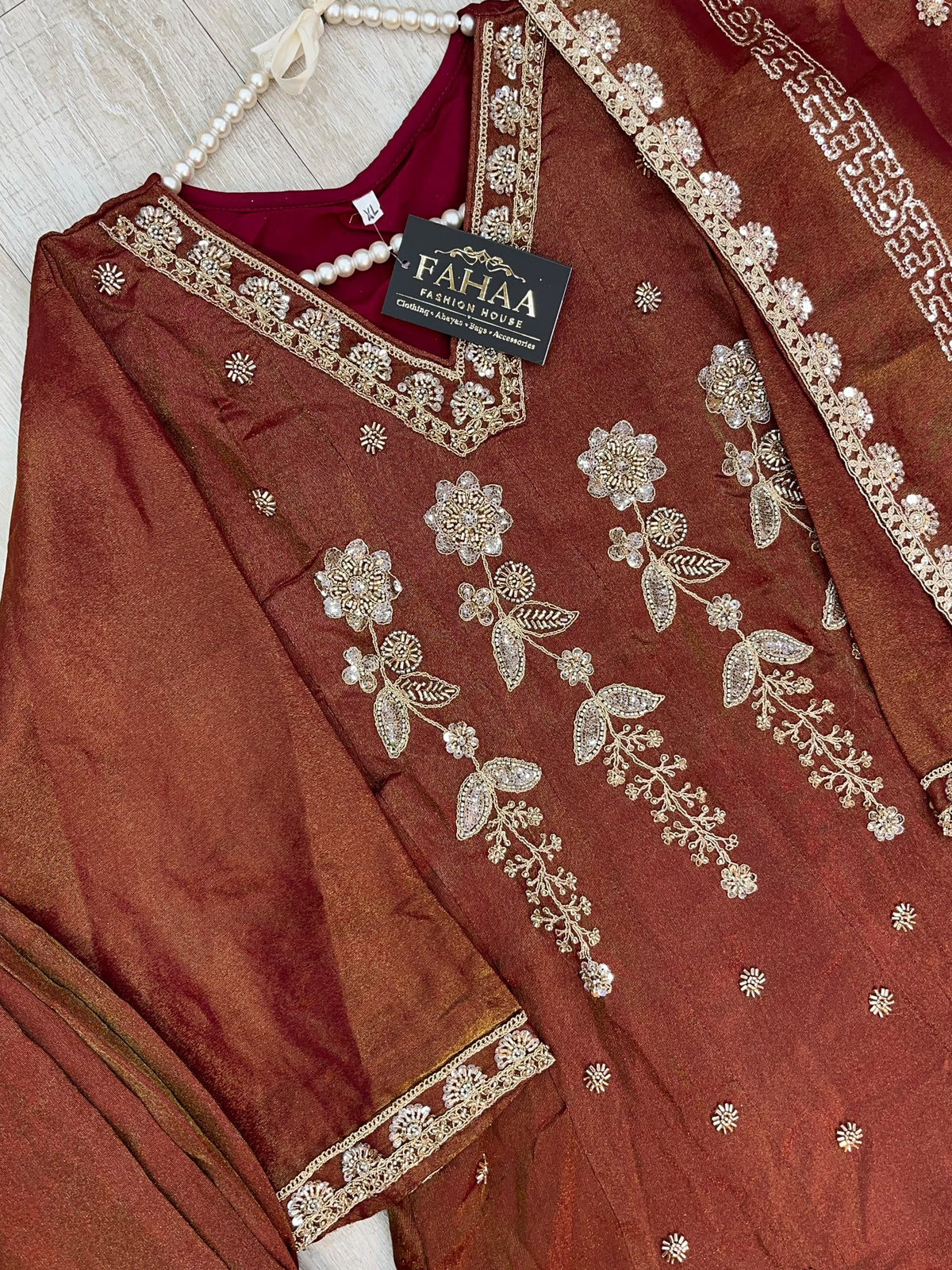 1525 Pakistani Heavy Partywear - Magenta