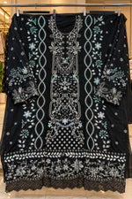 1488 Pakistani Unstitched Party Wear - Black