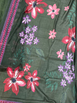 1526 Pakistani Heavy Lawn - Bottle Green