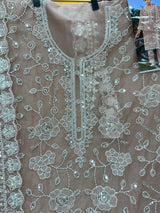 1469 Pakistani Unstitched Party Wear - Nude Peach