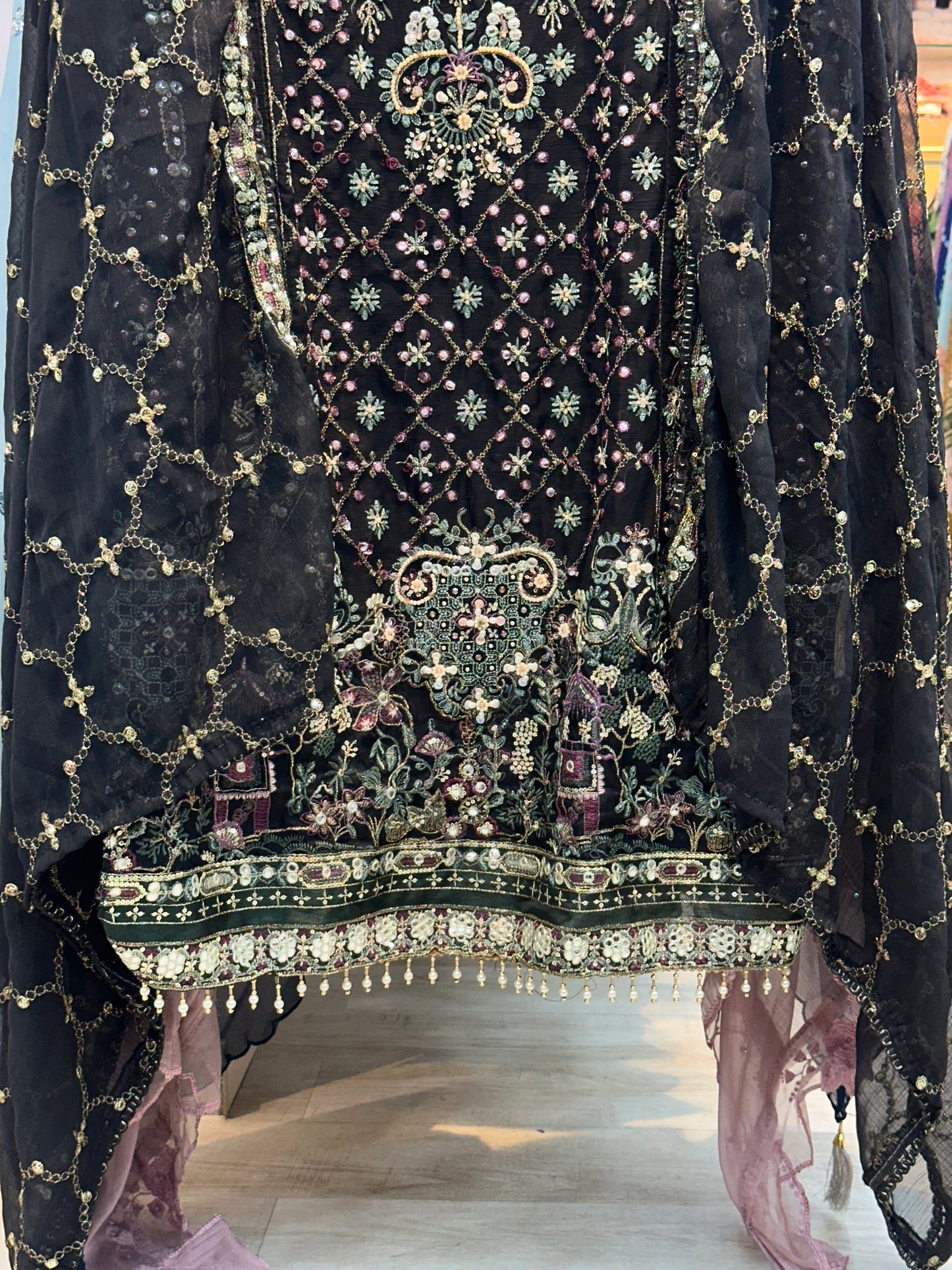 171 heavy party wear unstitched