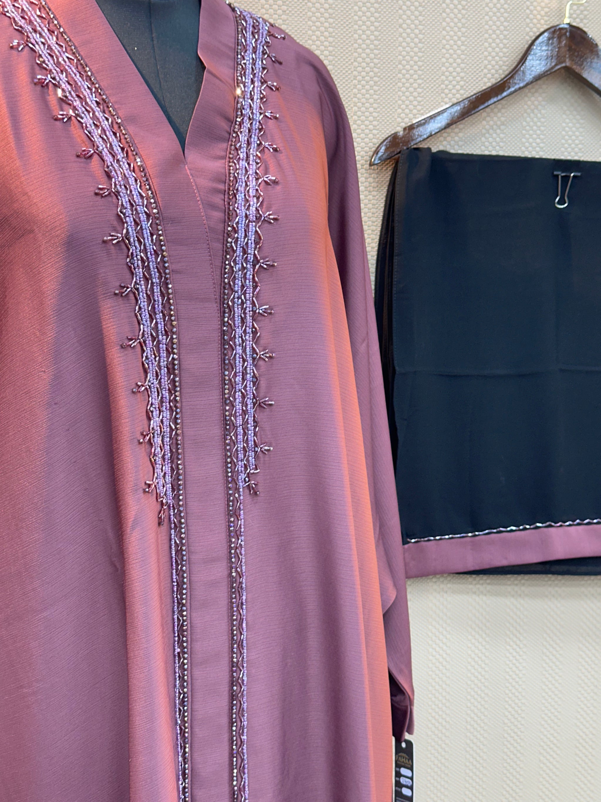 047 Premium pink Abaya