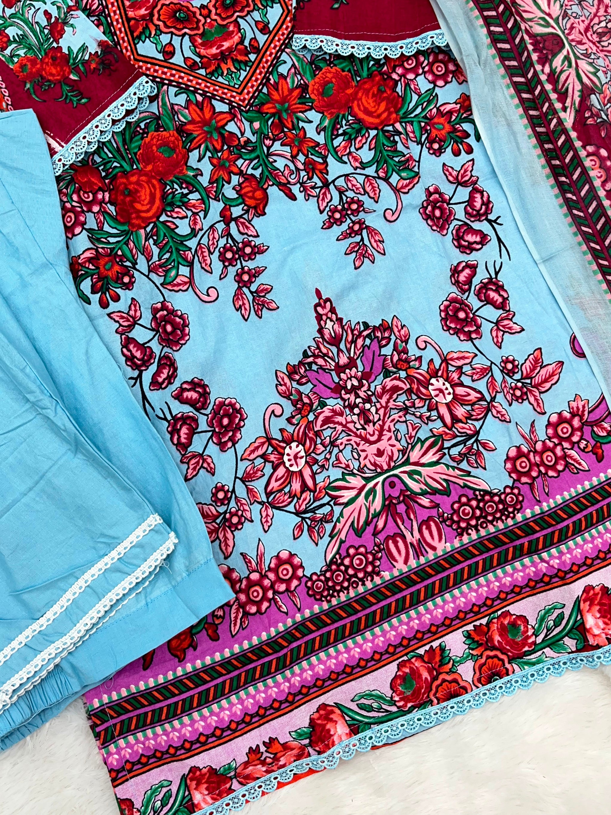 1241 Pakistani Printed Suit