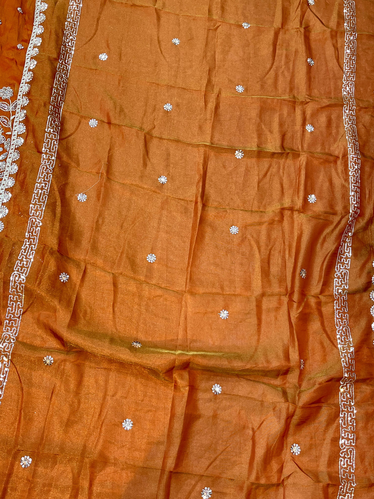 1525 Pakistani Heavy Partywear - Rusty Orange