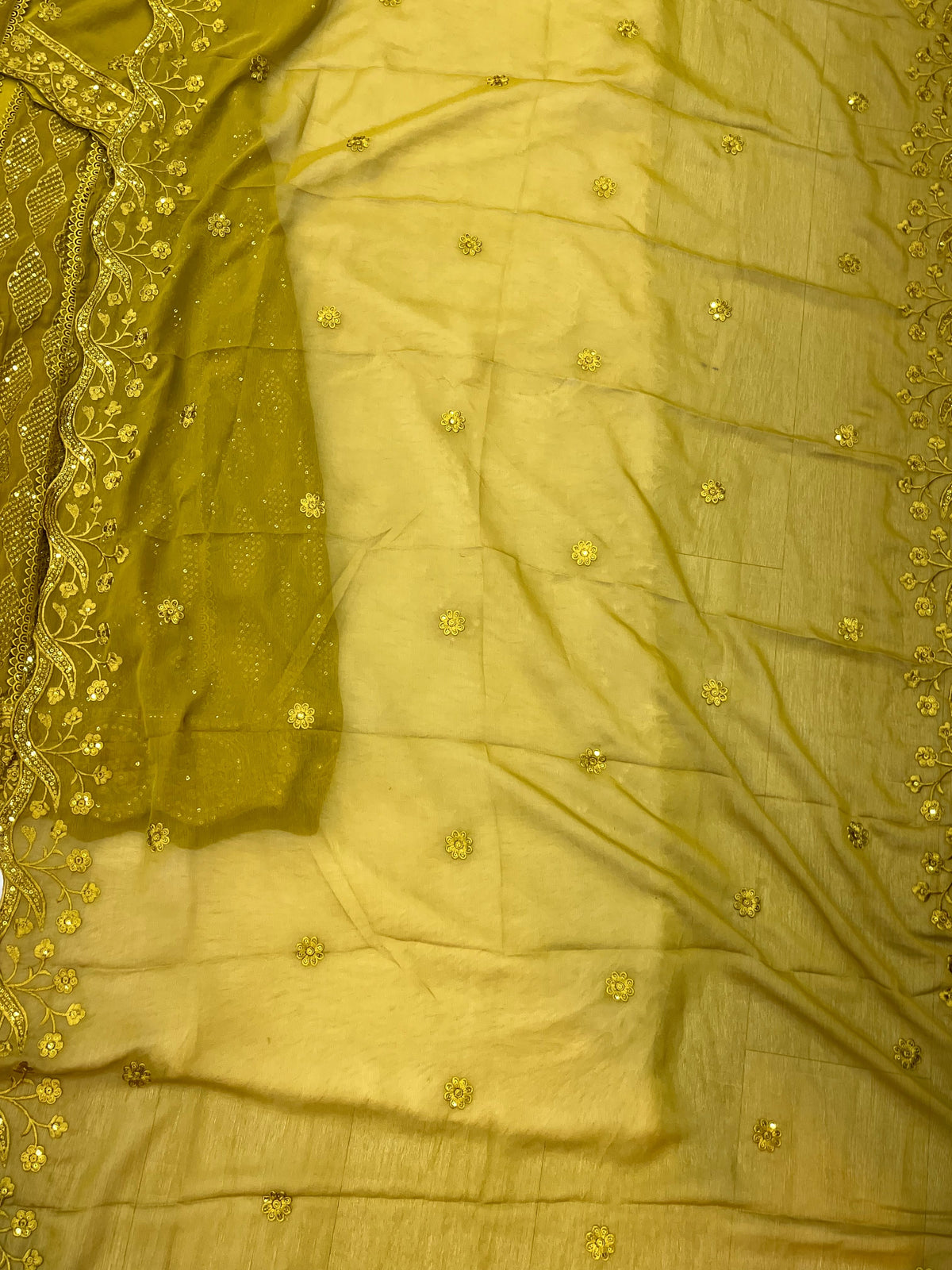 1464 Pakistani Party Wear - Mustard Yellow
