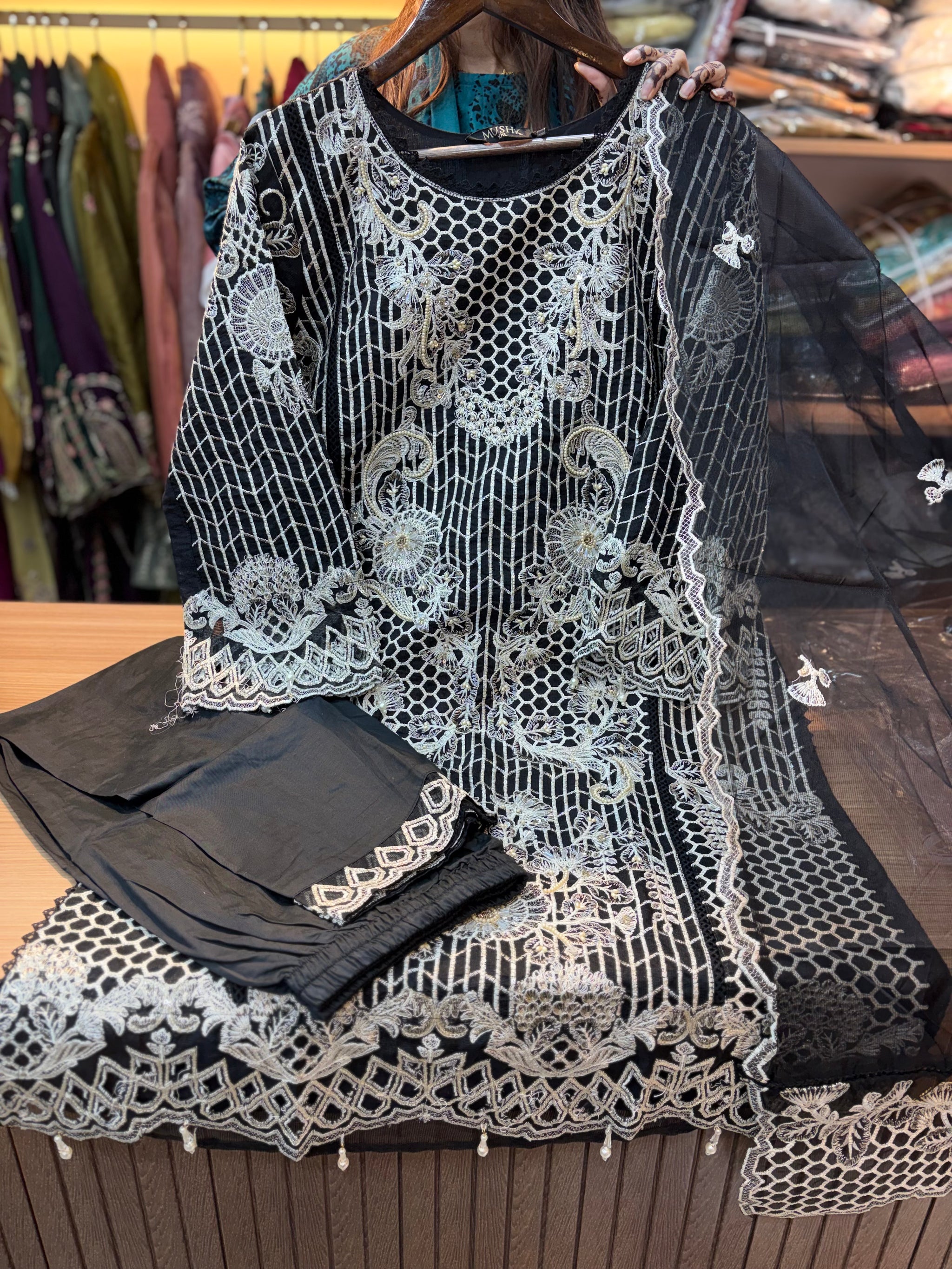 269  Mushk party wear - Black