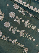 1525 Pakistani Heavy Partywear - Mehendi Green