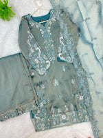 1477 Pakistani Party Wear - Ice Blue