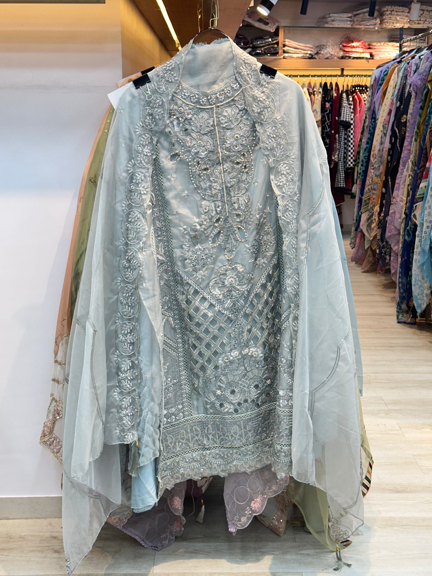 167 heavy party wear unstitched