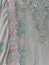 1483 Pakistani Unstitched Party Wear - Nude Peach