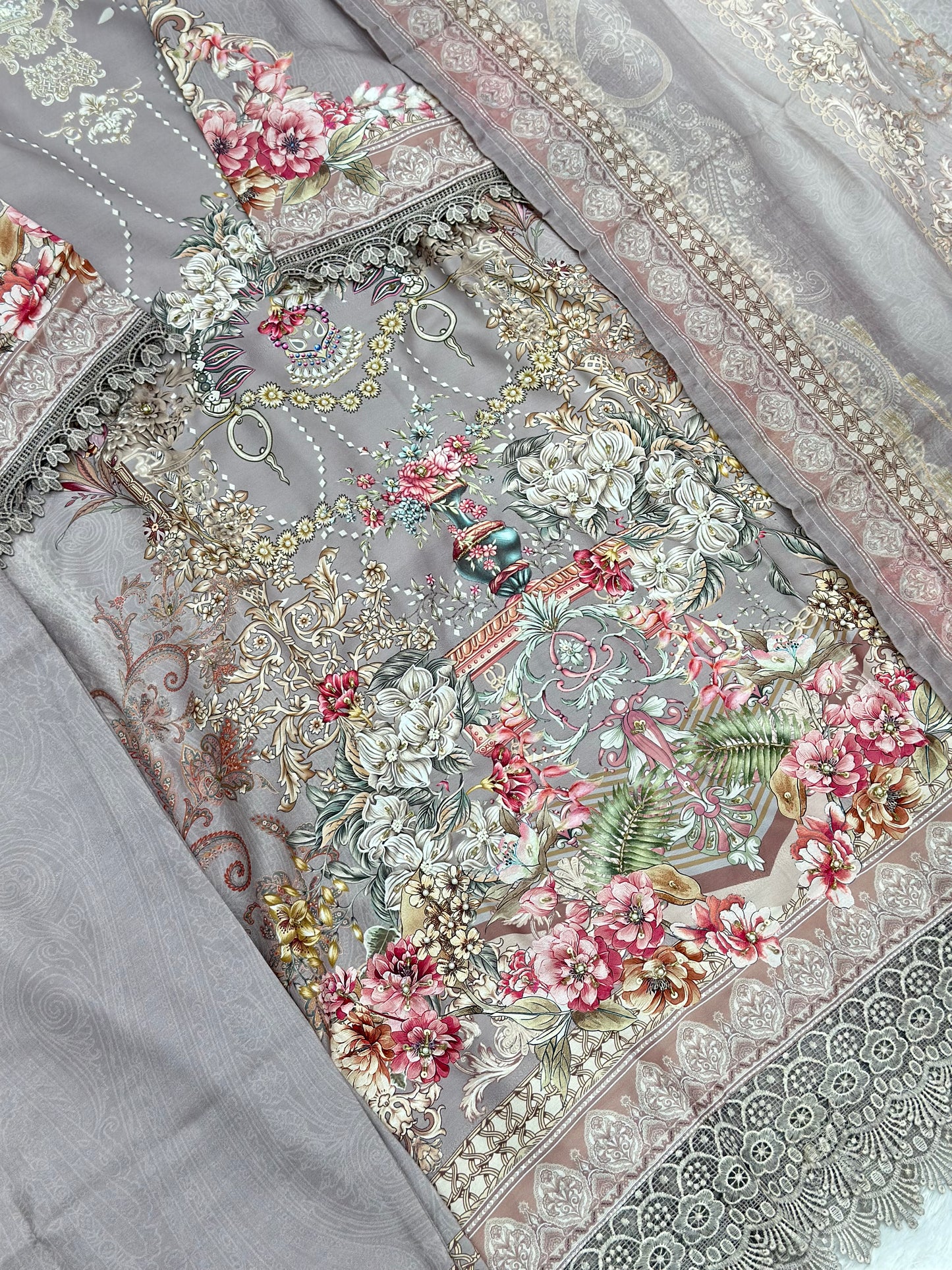 638 Muslin 3pc Pakistani Cordset