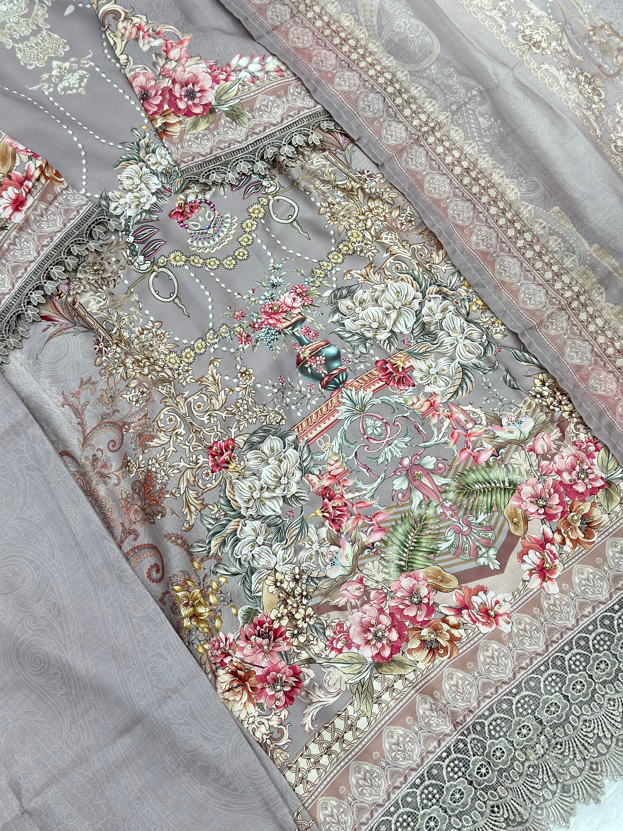 638 Muslin 3pc Pakistani Cordset