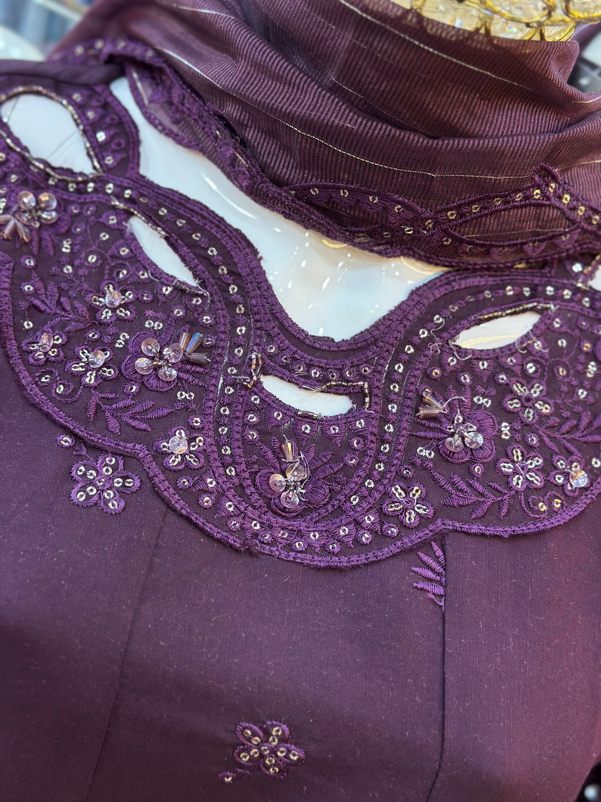 1475 Pakistani Party Wear - Wine