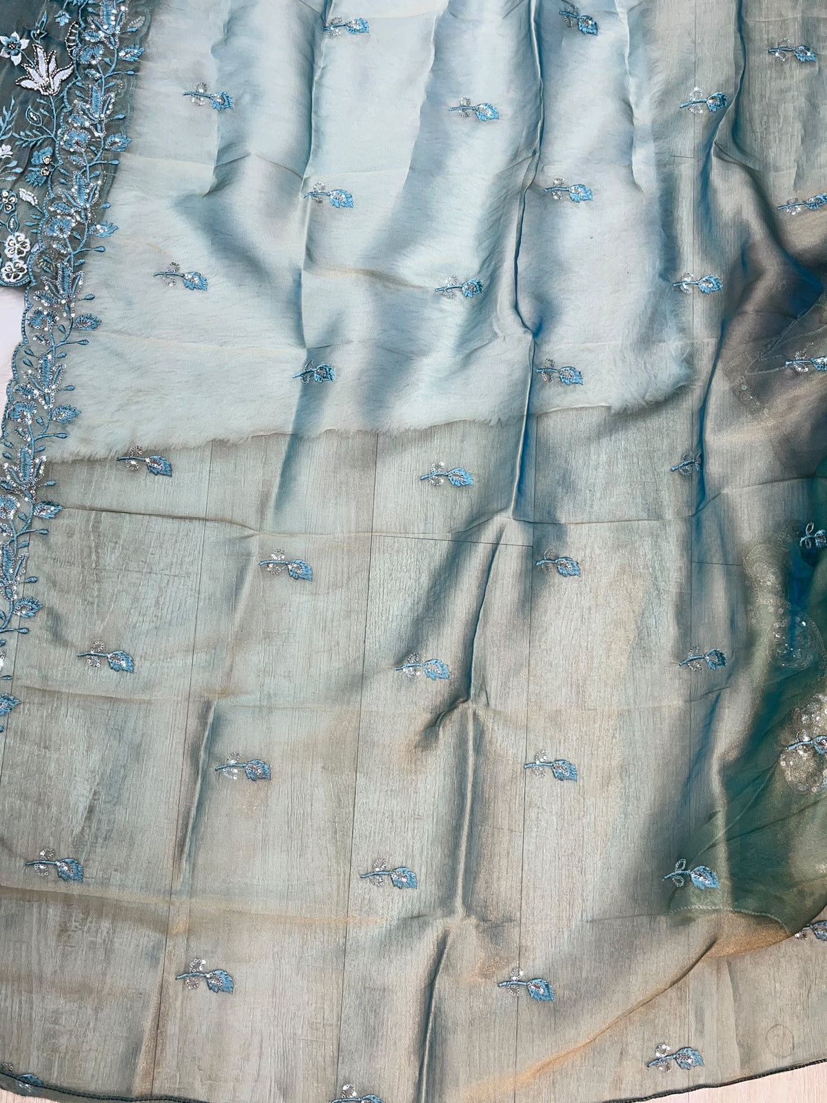 1477 Pakistani Party Wear - Ice Blue