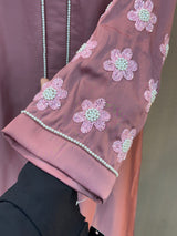 042 Pink Flower Straight burkha