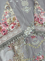 638 Muslin 3pc Pakistani Cordset