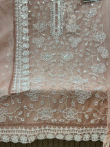 1469 Pakistani Unstitched Party Wear - Nude Peach