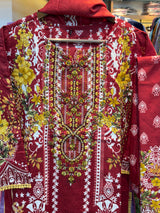 221 embroidered cotton suit
