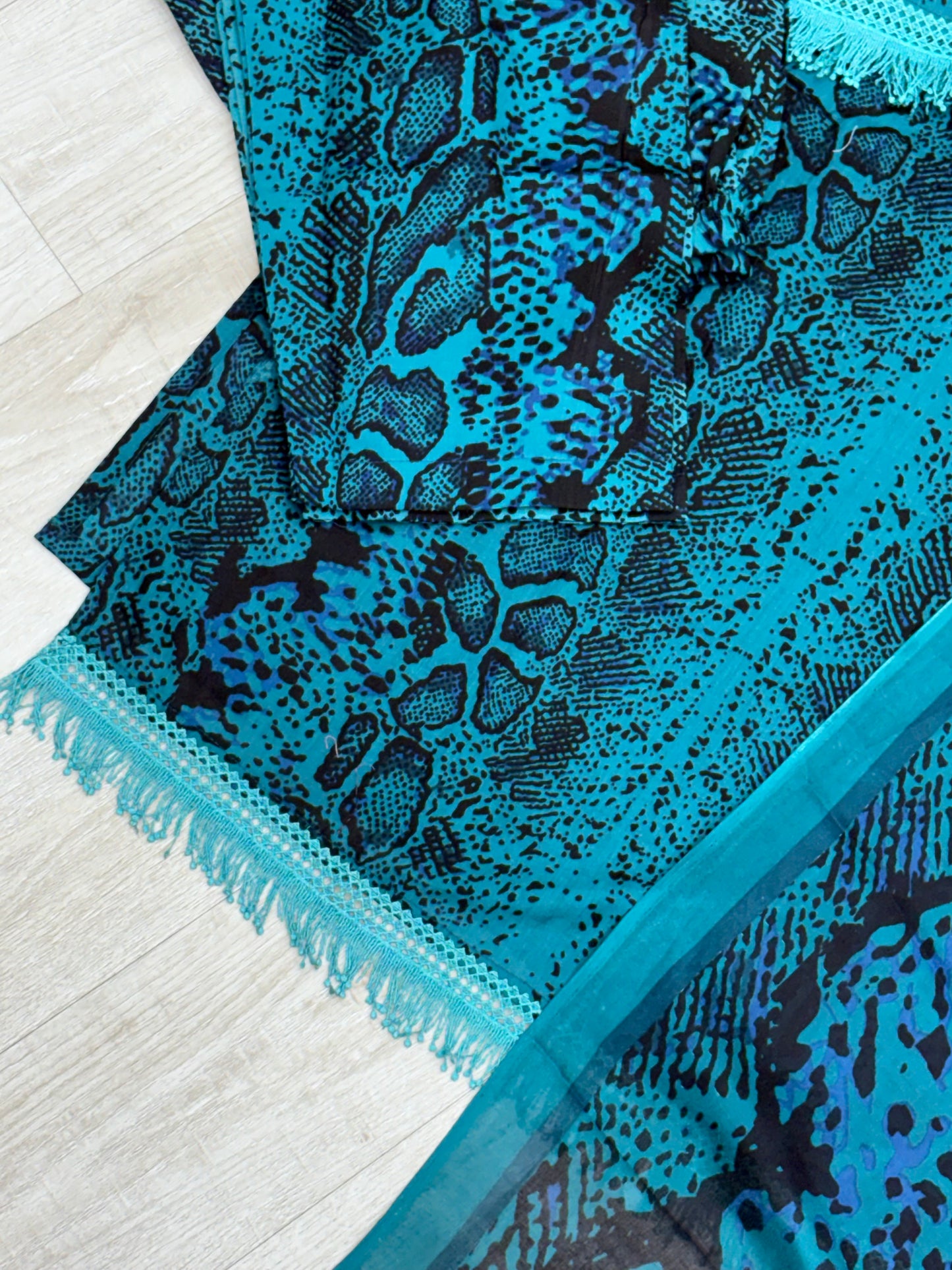 255 party wear - teal blue