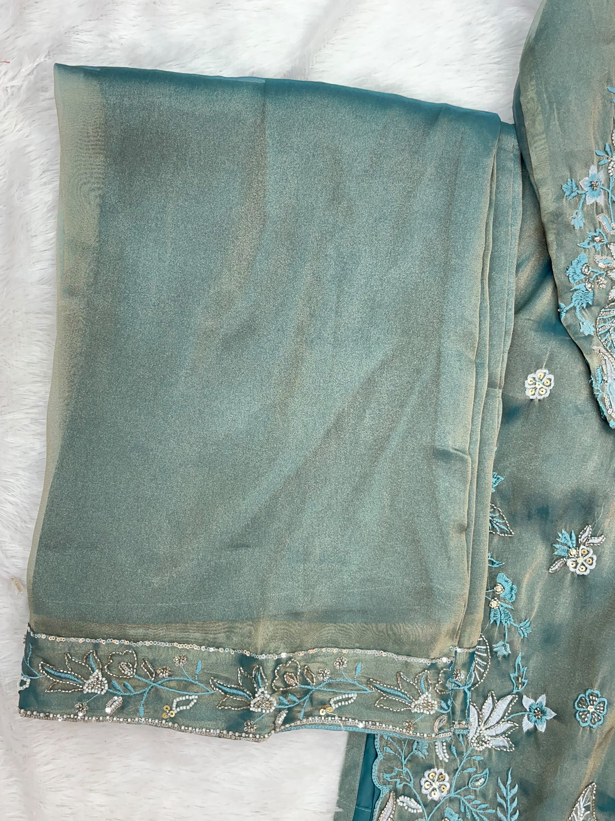 1477 Pakistani Party Wear - Ice Blue