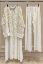 1496 Korean Crochet Coordset - Ivory
