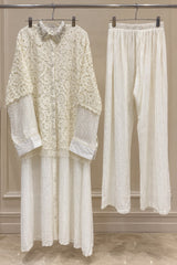 1496 Korean Crochet Coordset - Ivory