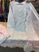 269  Mushk party wear - Blue