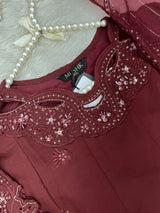 1475 Pakistani Party Wear - Maroon