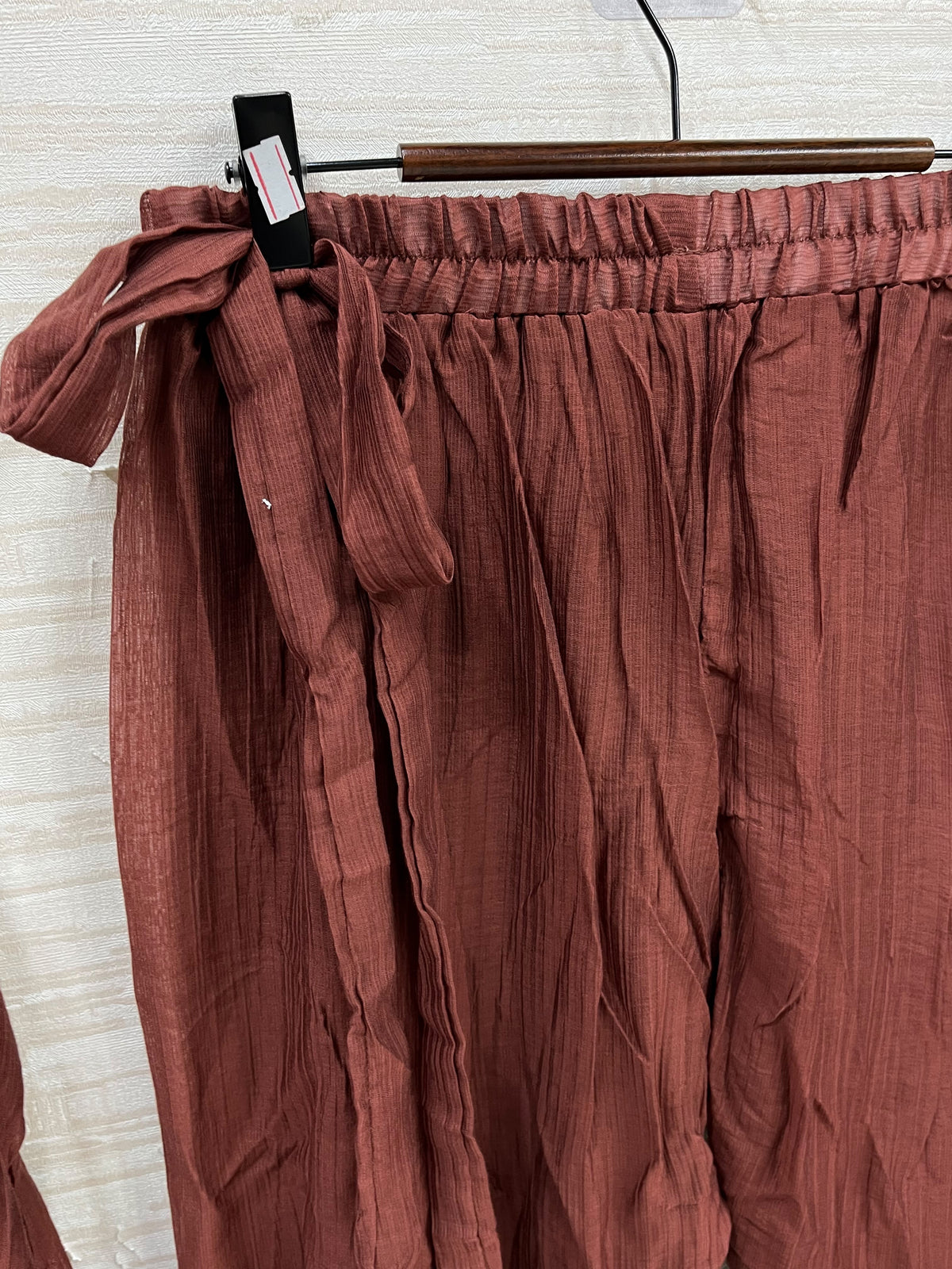 1495 Korean Crochet Coordset - Rust Brown
