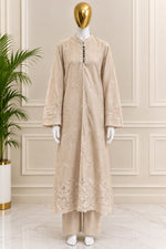 1465 Korean Floral Coordset - Beige