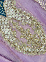 1527 Pakistani Anarkali Gown - Mauve