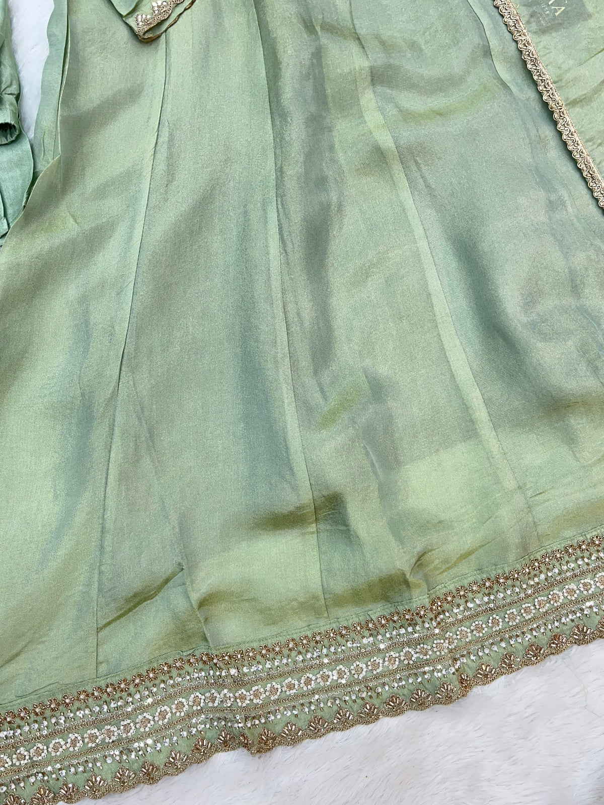 1463 Pakistani Party Wear - Pista Green