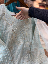 269  Mushk party wear - Blue