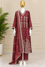 1525 Pakistani Heavy Partywear - Magenta